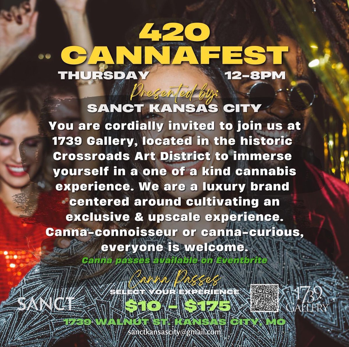1739Gallery's tweet photo. ❌ Mark your calendars. April 20th, 420 Cannafest will be held at @1739gallery. Come immerse yourself in an ‘elevated’ experience. We are a luxury brand centered around cultivating an exclusive &amp; upscale atmosphere. Canna-connoisseur or canna-curious, everyone is welcome! https://t.co/tGgtBKPrwQ