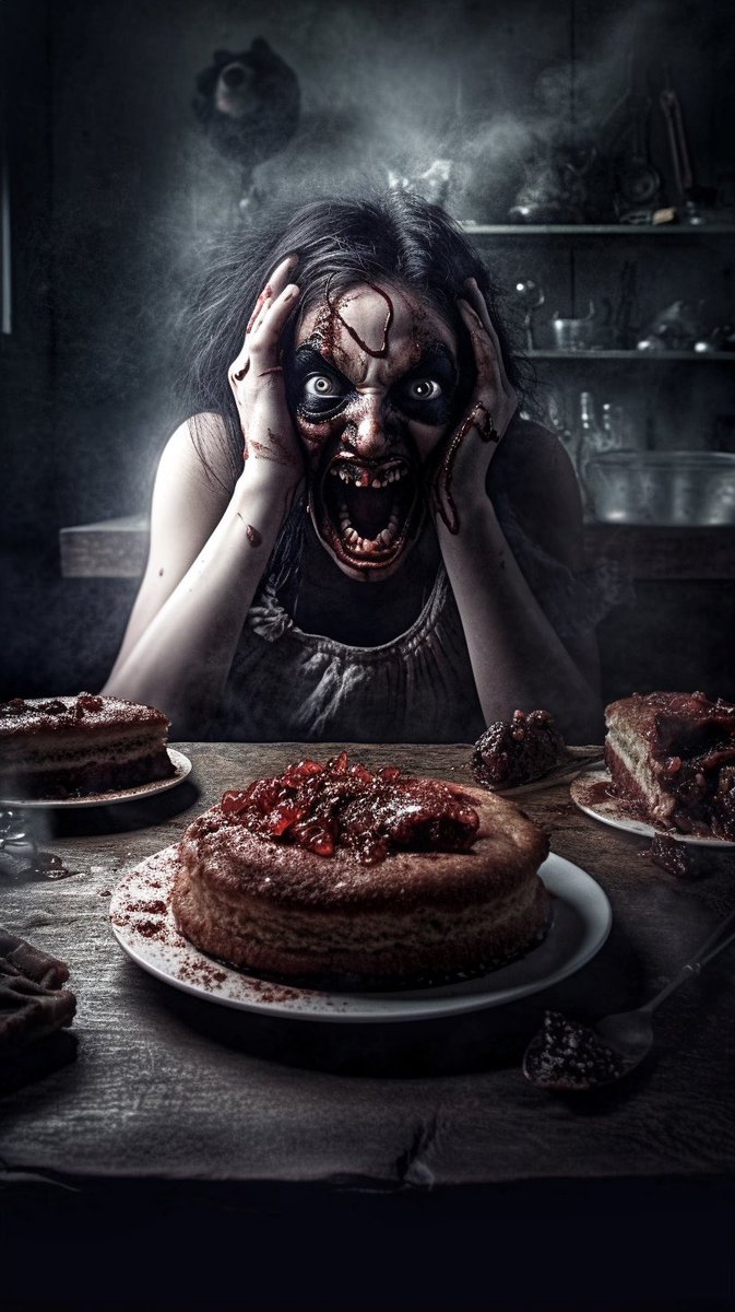 KibagamiYomi's tweet photo. Back in Sept/Oct I made a bunch of Phobia images. Last night I saw one of my old ones and put it in to see how it would look in v5. I may revisit my phobias!

“Cibophobia; Fear of food”

#midjourney #midjourneyart #aiart #phobia #Cibophobia https://t.co/cMumoXmZu4