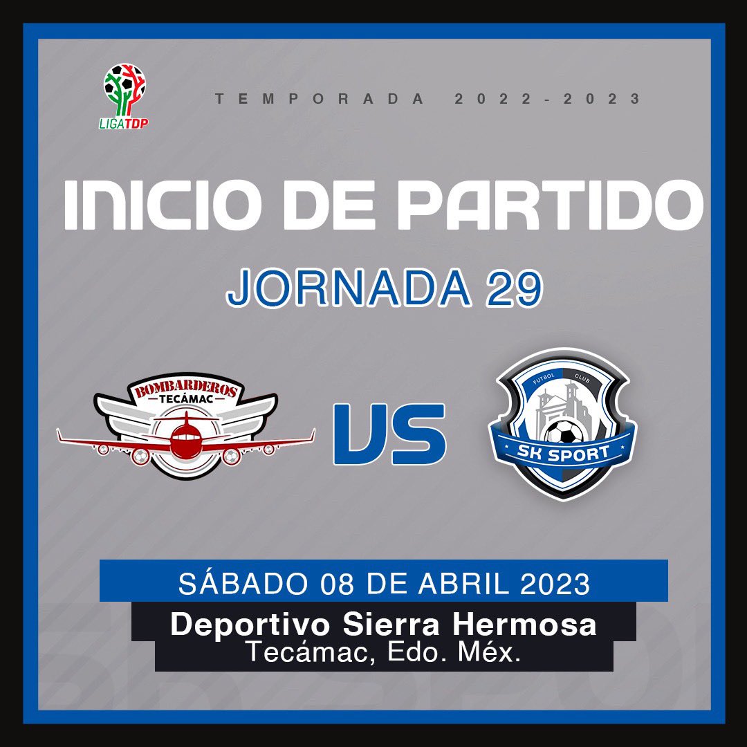 ⌚️ 00’ | 📍 Bombarderos 0-0 SK SPORT FC 💙

Arranca el partido en el Deportivo Sierra Hermosa. ¡Vamooos, SK!💥

#eSKribiendoLaHistoria🇪🇪