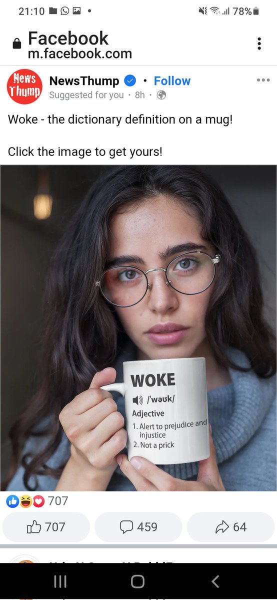 Mug...the dictionary definition on a mug...