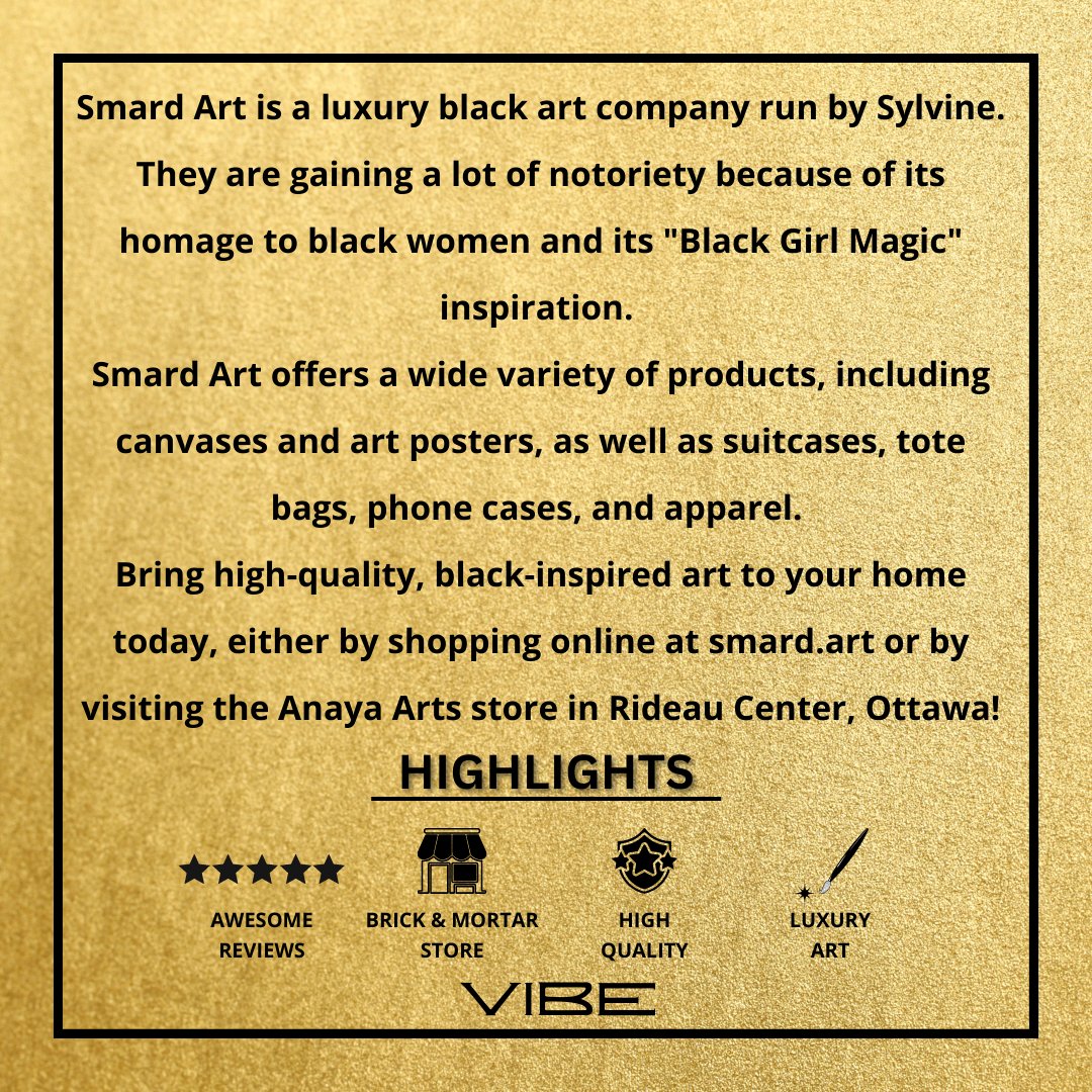 vibecdtw's tweet photo. @smard_art  offers a wide variety of products, including canvases and art posters, as well as suitcases, tote bags, phone cases, and apparel.

Shop Now online at https://t.co/ipDFxOvVkS or by visiting the @anayaarts_  store in Rideau Center, Ottawa! https://t.co/3t6ipfcJPS
