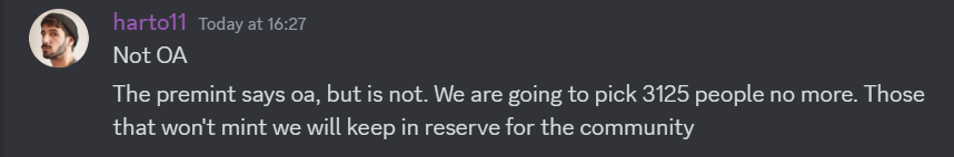 Ronaldoo_NFT's tweet photo. 6/

Phase 2:
250
0.027 + (Public Auction)
Blocks (Holders) + AL + WL

Phase 2 will be much rarer and with a high level of customization and personalization

Mint date is yet to be announced. WL is NOT overallocated as shown below https://t.co/ISOxoiTcIj