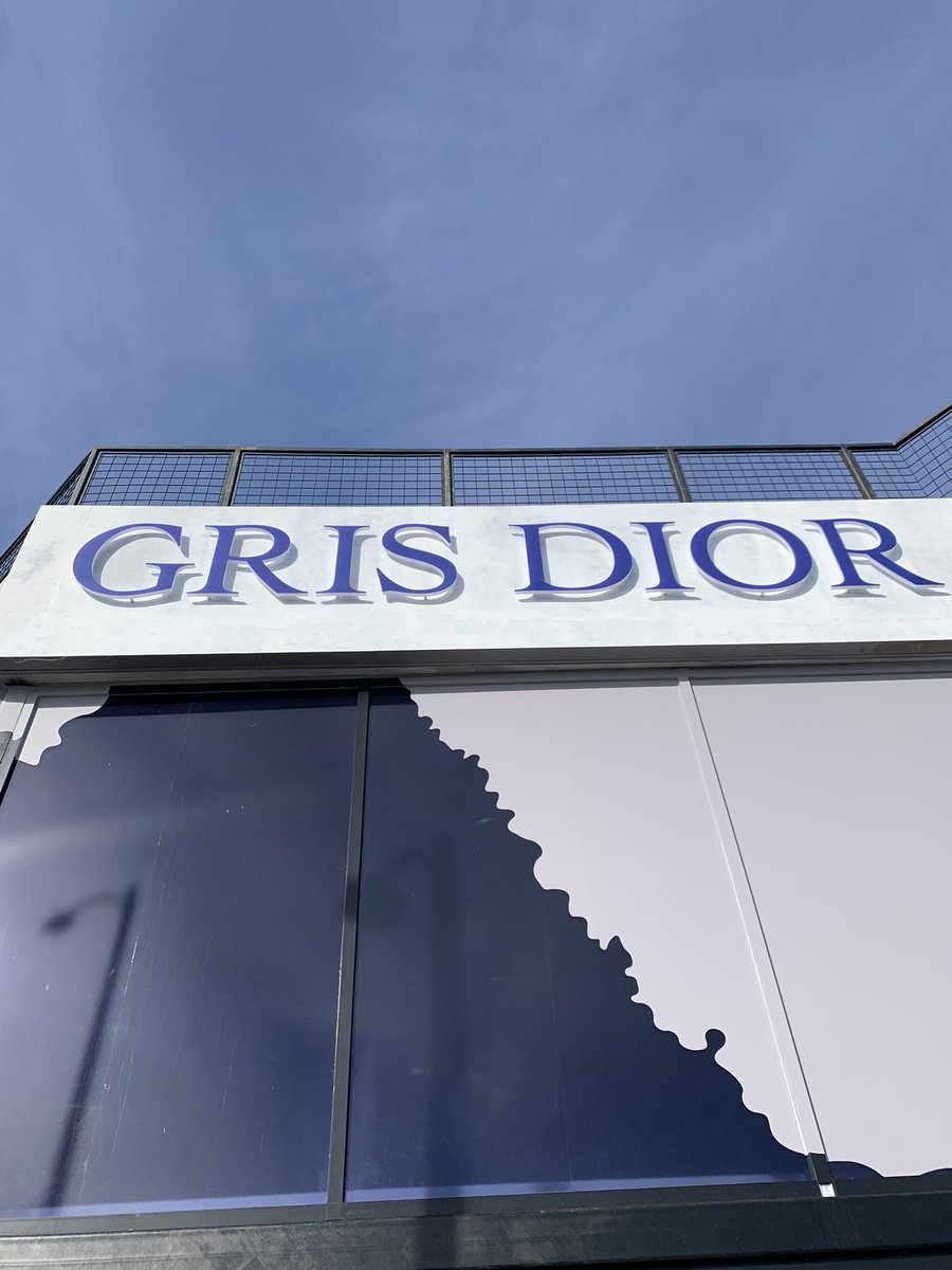 Dior. 

Enter The Grey Zone. 

We’ll be opened next week