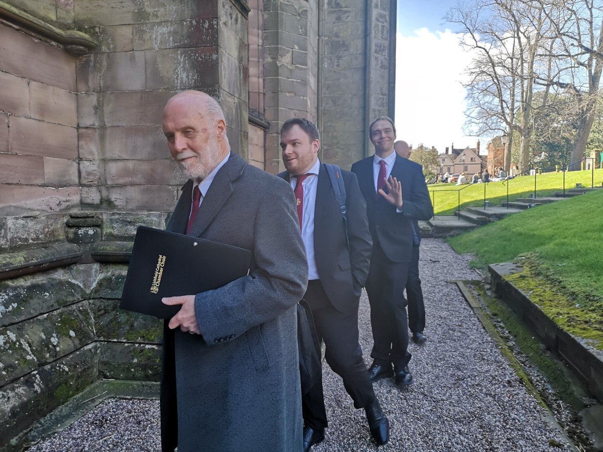 LCChamberChoir's tweet photo. Phew... LCCC have been busy singing some of the services in @LichfieldCath this week... The Tenebrae service on Tuesday, hour three and four of the Good Friday Liturgy (preceded by hotcross buns) and then the Easter Vigil today. https://t.co/Sk9kayG1GY