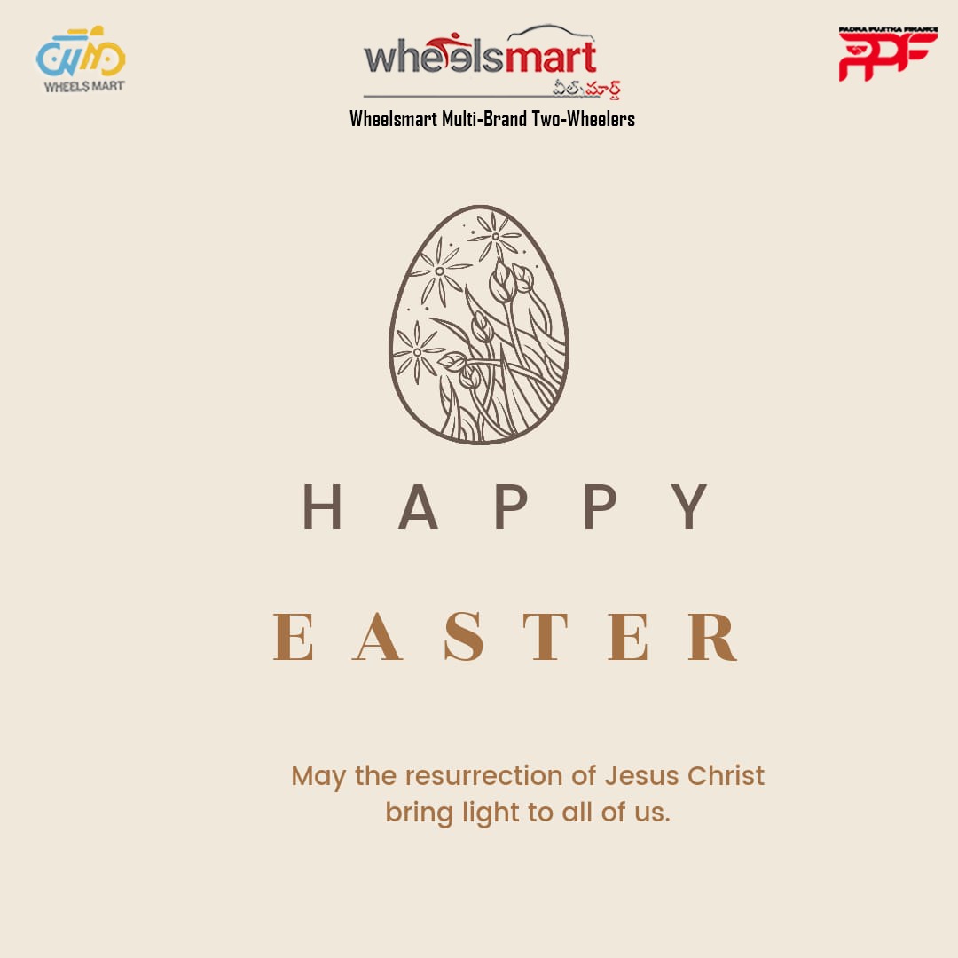 wheelsmart_'s tweet photo. Easter is the time to rejoice and be thankful for the gift of life, love and Joy. Wheels Mart  Team wishes you a Happy Easter!
#Wheelsmart  #happyeaster #easter2023  #EasterWishes https://t.co/ZCnULPxaU7