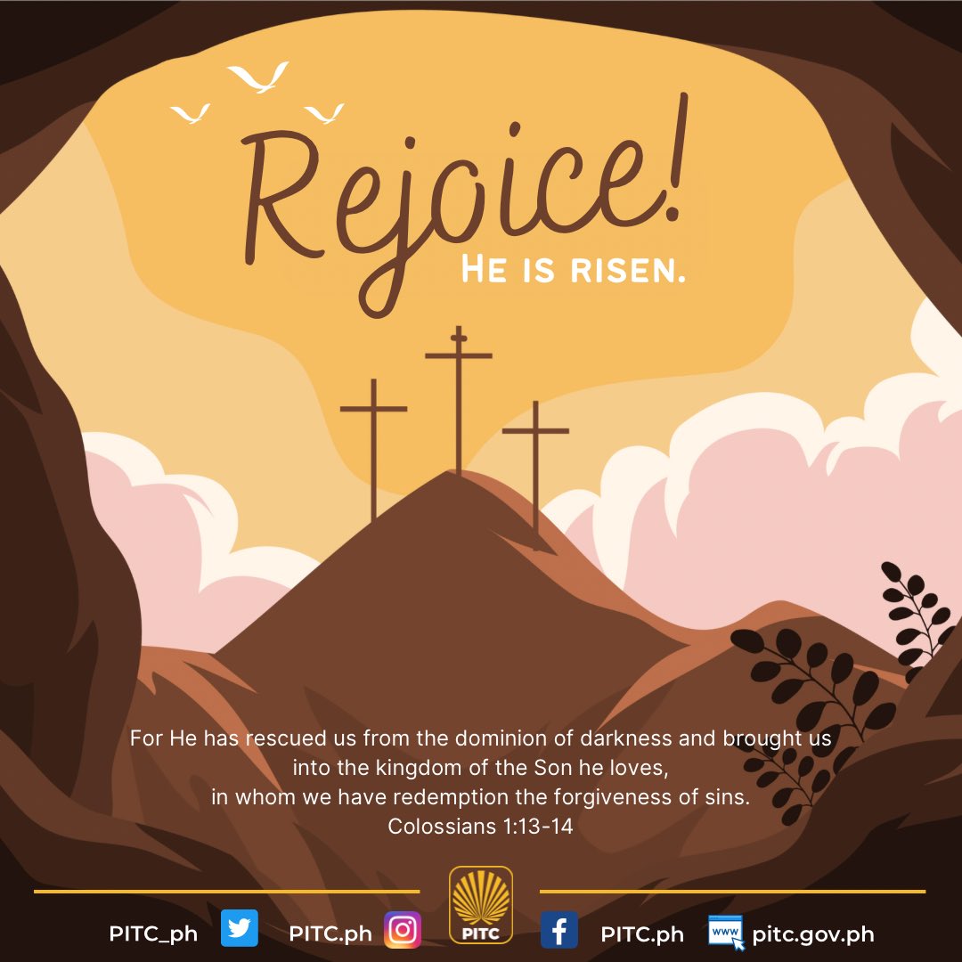 The PITC family wishes you and your loved ones a blessed Easter, full of hope, joy, and peace.