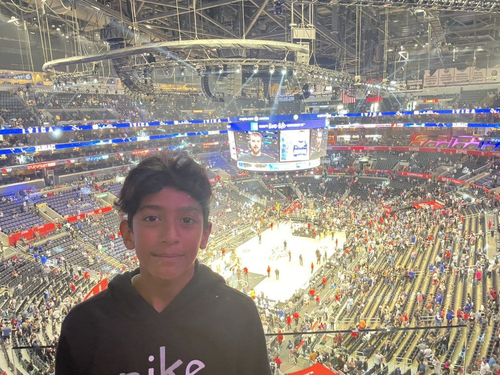 First NBA game for the kids and <a href="/SDSU/">San Diego State University</a>’s <a href="/kawhileonard/">Kawhi Leonard</a> and <a href="/LAClippers/">LA Clippers</a> win… sooo much fun!