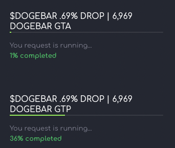 HELDiWanKenHODL's tweet photo. πΈ @GoodTripPunks & @GoodTripApes holders FYI π
6,969 #DOGEBAR / #GTP has been sent β
4,200 #DOGEBAR / #GTA is being sent now π«‘
π Please don't forget to associate π https://t.co/YYgz1EiUsd