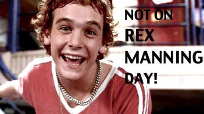 We mustn't dwell. Happy #RexManningDay