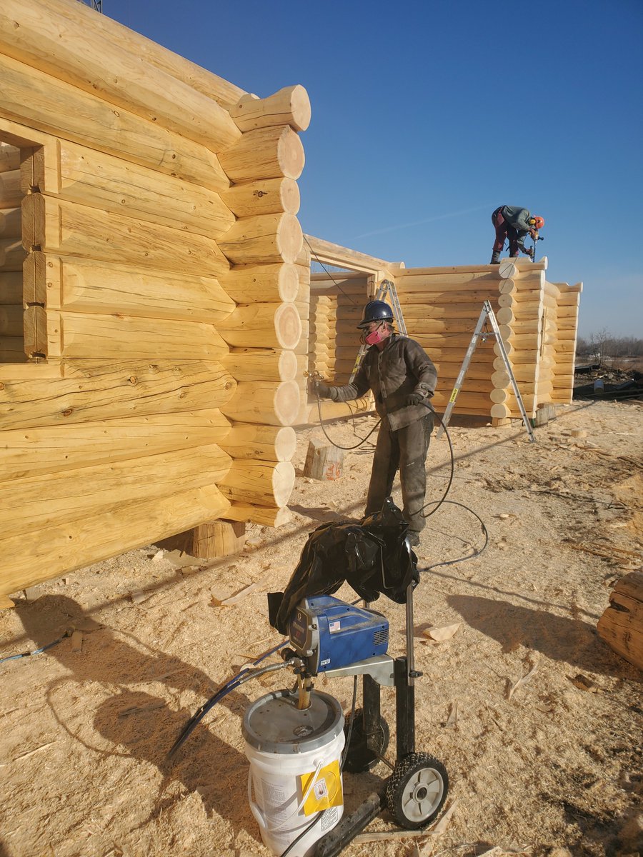 Now that we are finished the log work on our second cabin, we can begin the teardown process.  #loghome #logcabin #loghomeliving #logcabinlife #rusticlife 🙂