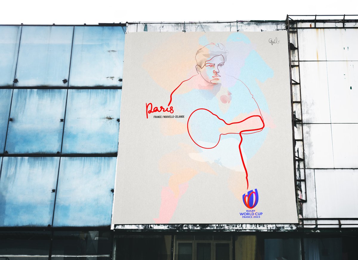Allez un peu de folie des grandeurs :) Cell-ci est la plus finalisée des 4 affiches réalisée. Et en grand ça marche pas mal, non? On se lâche c'est samedi, si vous aimez, likez et partagez ... Vive la France, vive le rugby... #worldcup2023 #France #Enjoy #Linedrawing