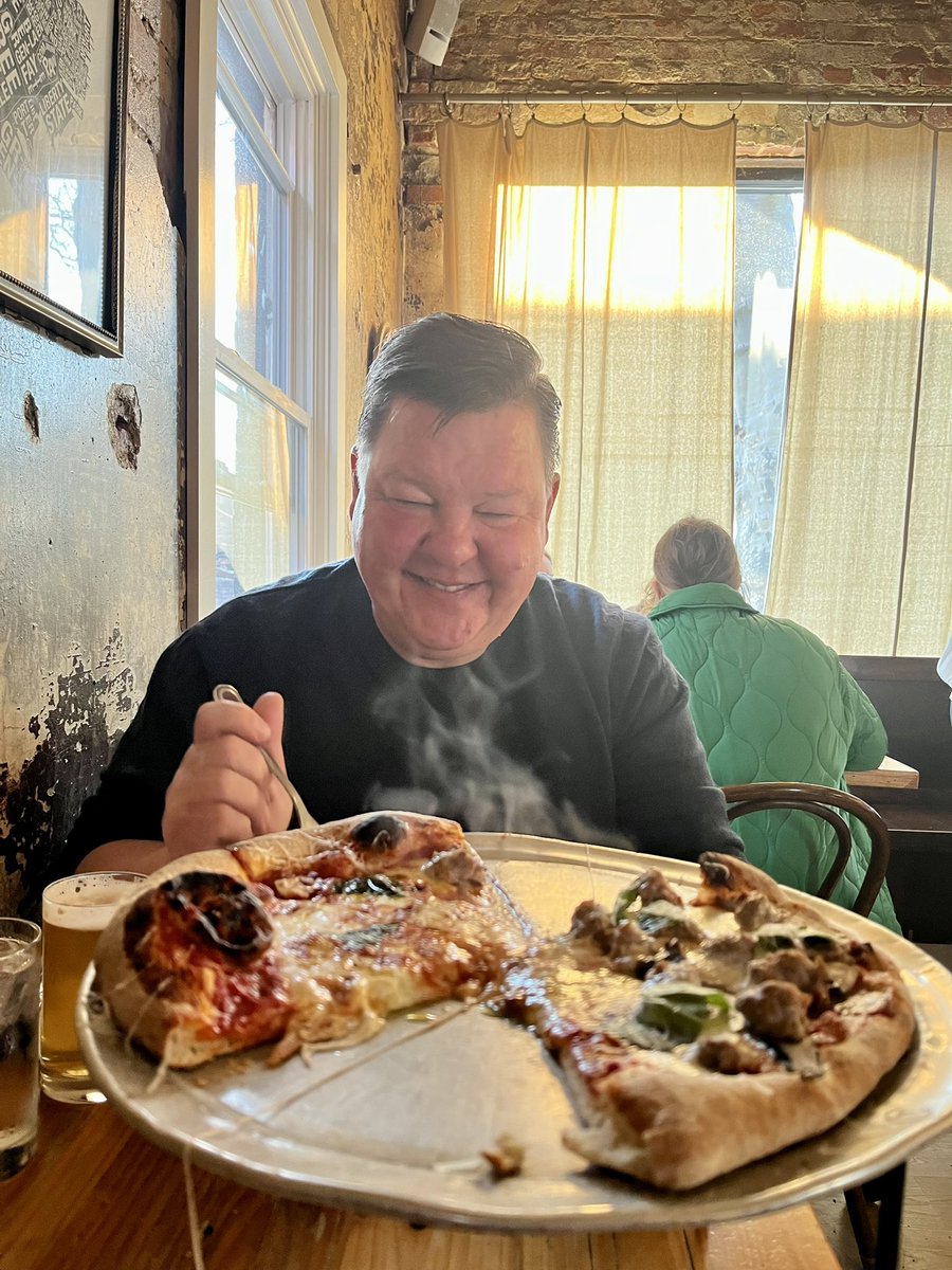 TwoPups's tweet image. Dave Smith and I got a table at  @IlRione on a Saturday night! #sogood