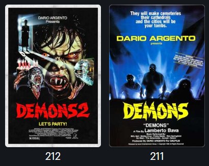 FreaksFi's tweet image. Good Night #HorrorComunity 🖤 
🖤Sweet Dreams 🖤

I just finished watching these two movie gems: 
  
212 * Demons 2 (1986) - ‘Demoni 2... L'incubo ritorna’
211 * Demons (1985) - ‘Dèmoni’

#Horror365Challenge #HorrorFamily #Horror  #FilmTwitter #HorrorMovies #MutantFam #HorrorFam