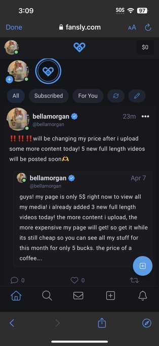 my fansly is only 5 BUCKS &amp; i already have videos of me getting fucked, fucking a dildo while i was pregnant<a href="/tag/newprofilepic"class="tags"><span>#newprofilepic</span></a>