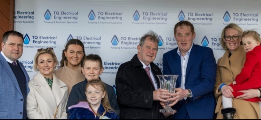 Athnid Stud (@athnidstud) on Twitter photo Congratulations to the owners of Canal End, JP & Noreen McManus who won the Tom Quinlan Electrical Maiden Hurdle today <a href="/Fairyhouse/">FairyhouseRacecourse</a>. Trained by Peter Fahey and ridden by Mark Walsh.
By #walkinthepark <a href="/coolmorestud/">Coolmore</a>
<a href="/TqElectrical/">TQ ELECTRICAL</a>
#pumps #water #electrical #plumbing #thurles Congratulations to the owners of Canal End, JP & Noreen McManus who won the Tom Quinlan Electrical Maiden Hurdle today <a href="/Fairyhouse/">FairyhouseRacecourse</a>. Trained by Peter Fahey and ridden by Mark Walsh.
By #walkinthepark <a href="/coolmorestud/">Coolmore</a>
<a href="/TqElectrical/">TQ ELECTRICAL</a>
#pumps #water #electrical #plumbing #thurles