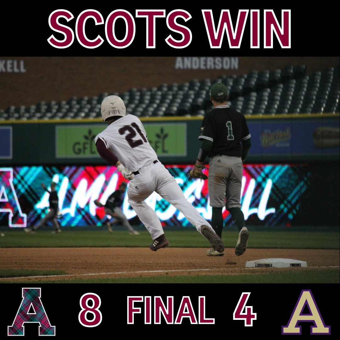 AlmaScots's tweet photo. Bring out the brooms! Baseball brought home two more #SCOTSWINS today taking down Albion and winning all three games in the MIAA series for a series sweep! 🧹🧹

@AlmaScotsBSB https://t.co/kQxG4xYttS