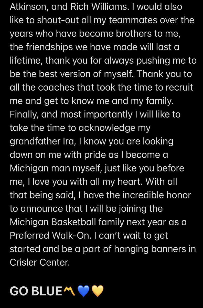 harr13on_'s tweet photo. GO BLUE〽️💛💙 113% committed https://t.co/eTbUbQYMbt