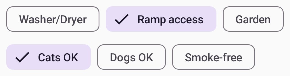 New Flow Layouts in Jetpack Compose
(android-developers.googleblog.com/2023/03/whats-…)

FlowRow and FlowColumn are efficient layouts for containers with unknown or dynamic sizes.

They allow items to flow to the next row or column when space runs out.

#AndroidDev #JetpackCompose