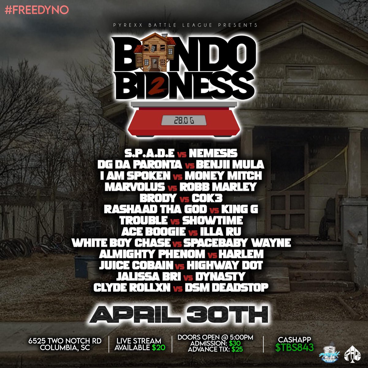 Marvolus1984's tweet image. Road back to RBE Summer Intake…Never did this before but I’m Battling Back 2 Back days April 29th I’m in Atlanta GA on Southern Smoke 8 on Trap NY and April 30th I’m Back home in over a year in Columbia SC on Bando Bidness 2!!! #NoneBefore #HidM #upent #WFSC