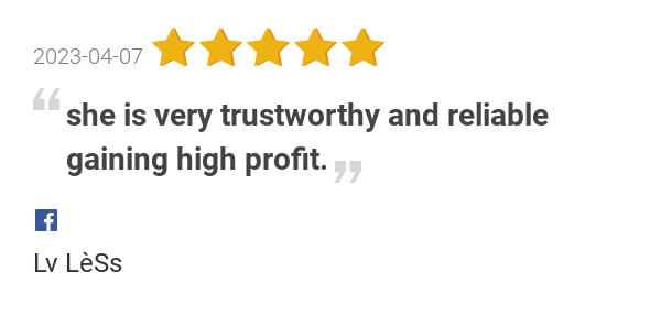 shoemakerpools's tweet photo. New 5.0-star Review: "she is very trustworthy and reliable gaining high profit. So why don't you invest with her... https://t.co/4v0BDMQLrb