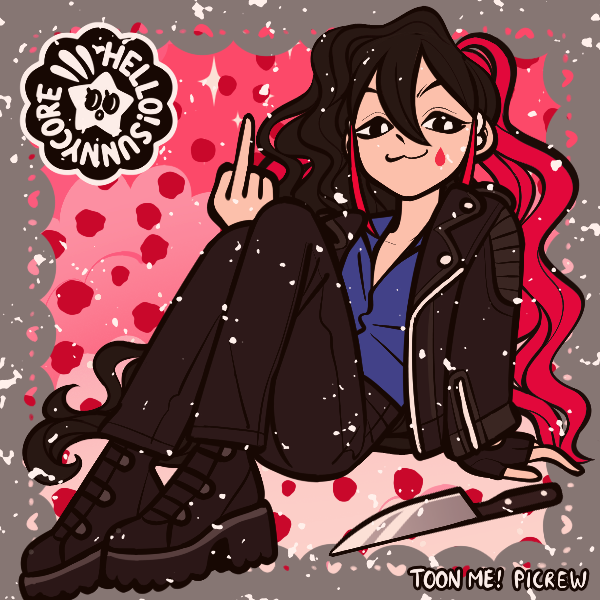「my persona vs irl mei like black....real」|Paradokkusu @ online store OPEN!!のイラスト