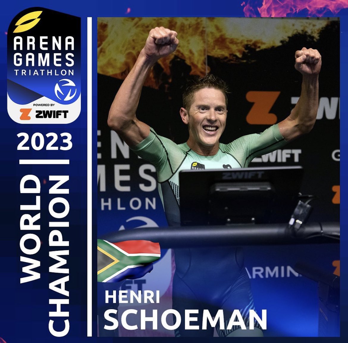 Our 2023 Arena Games Triathlon Series powered by @GoZwift World Champions are Sophie Linn 🇦🇺 and Henri Schoeman 🇿🇦after a blockbuster weekend of racing at the London Aquatics Centre!