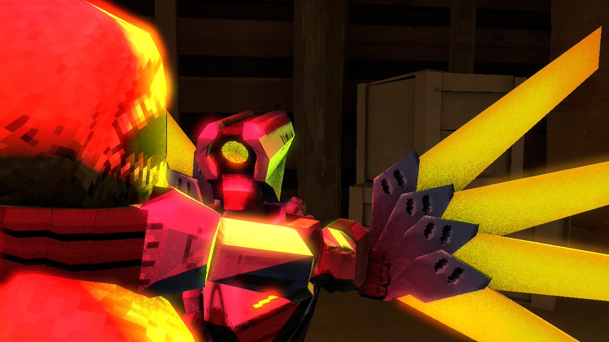 titanicboyj's tweet photo. Bro V1 is not happy #angry #ultrakill #ultrakillfanart #SFM #V1 https://t.co/9wtUL0L02d