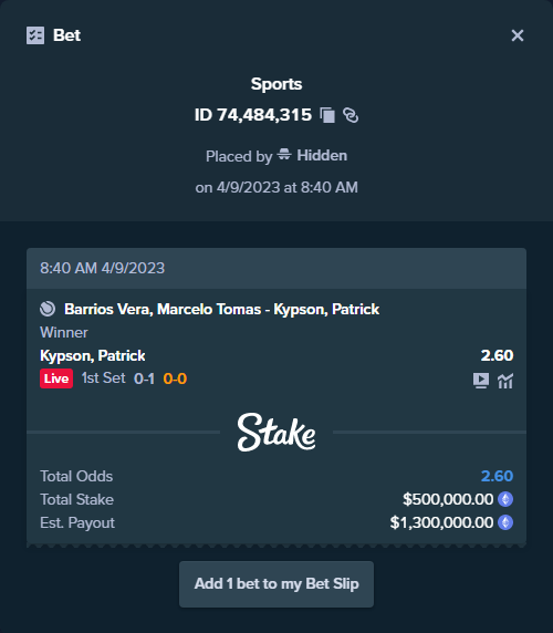 Stake High Roller tweet media