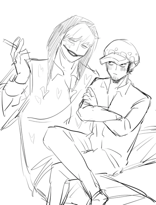 何百回っで見た気がするけどやはりこういう構図の❤️‍🔥🐯描きたいですよね……はへ 