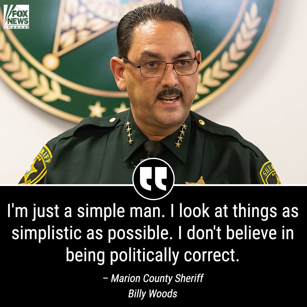 FoxNews's tweet photo. NOT HOLDING BACK: Marion County Sheriff Billy Woods says his community expects “the truth” as authorities investigate a gruesome killing of three teens. https://t.co/zKTYHJX61F https://t.co/7i8Aw1s8XZ