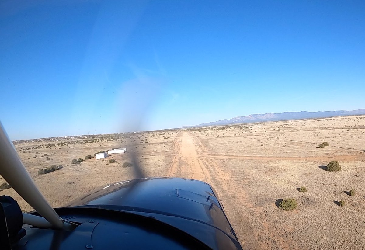 I understand that if you own a vintage #taildragger in #flynewmexico it’s a rule you have to make some landings on a dirt strip occasionally or the plane gets spoiled 😀 #AvGeek