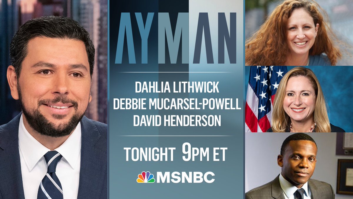 AymanMSNBC's tweet photo. TONIGHT AT 9: The rule of law applies to all, including conservative elites like Supreme Court Justice Clarence Thomas, who reportedly took lavish vacations on private jets without disclosing them. Our #SaturdayNightPanel @Dahlialithwick, @DebbieforFL &amp; @DaveHendersonJD weigh in. https://t.co/XNuUJuuNGI