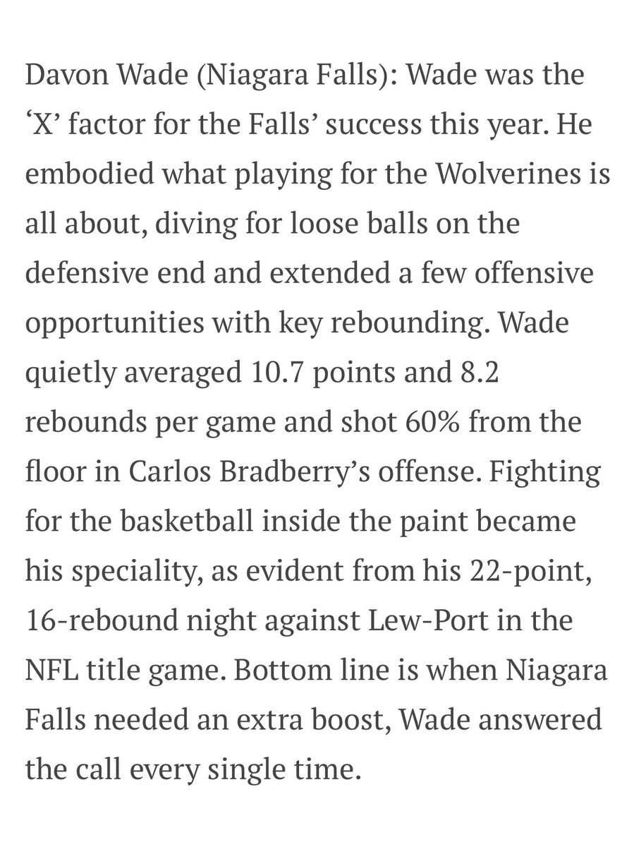 Great write up by <a href="/ByJoeKraus/">Joe Kraus</a> , all you had to do was watch our team play a few times to understand this. As I will repeat the most important player on our team was Dwade!!!  <a href="/bufnewspreptalk/">BuffaloNewsPrepTalk</a> <a href="/GNN_Sports_/">Greater Niagara Sports</a>