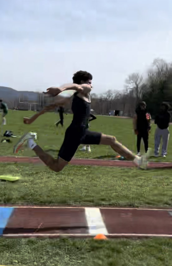 Some freshman/sophomore 4x400 and a bit of Varsity Triple Jump. 
Next meet is a quad meet at Beacon on Wednesday if you’d like to check out some of the action in person!