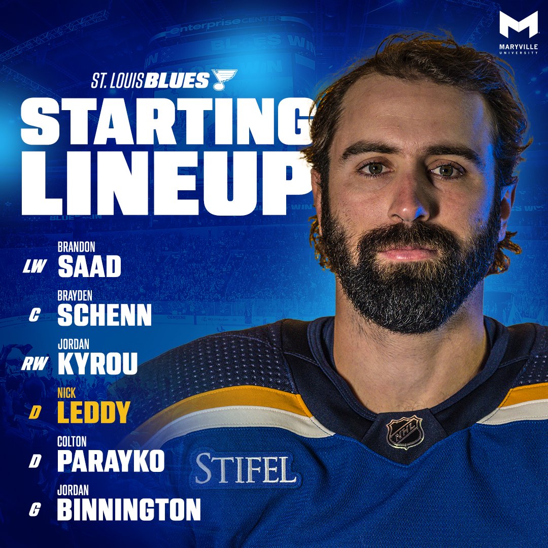 St. Louis Blues on X: Here's how we'll start tonight's game. #stlblues   / X