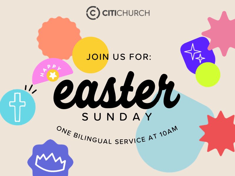 TonyRivera71040's tweet photo. Join us on EASTER Sunday as we celebrate the Table of the Lord. 
 
We are sharing an Easter lunch together right after the service. You are invited to bring a dish to share with others if you are able to. 
 
CITICHURCH
SUNDAY 10AM https://t.co/63vndeAE07