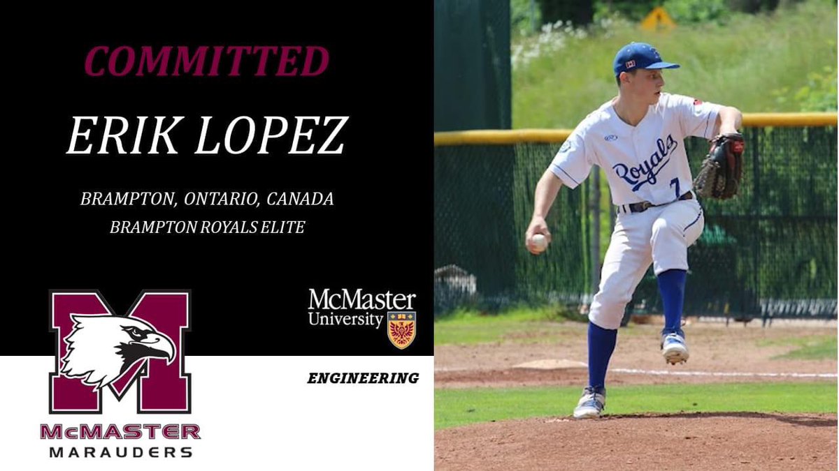 Congrats to Erik Lopez on his commitment to McMaster for the 2023-24 year.
