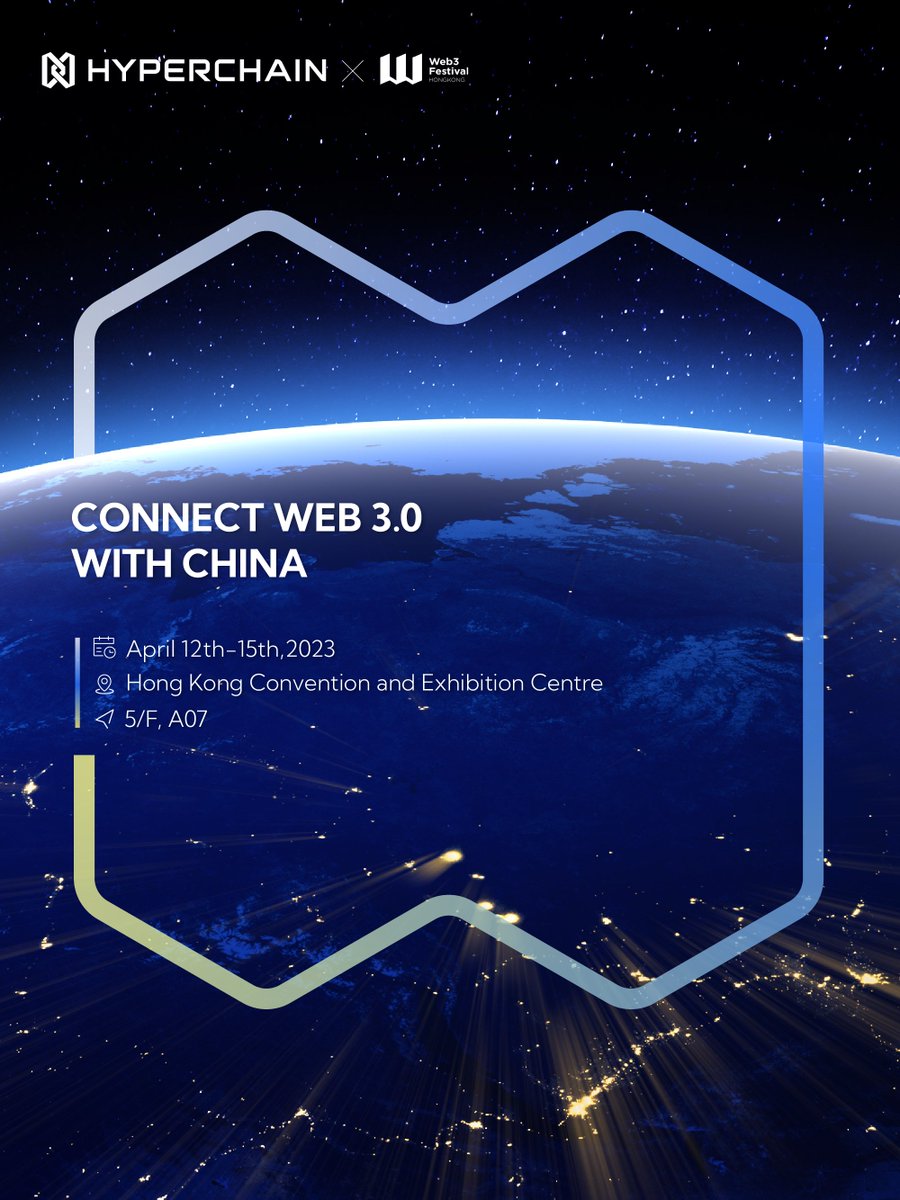 HyperchainTech's tweet photo. We're excited to be a part of the #Web3Festival ! Join us on the 5th floor at booth A07 and discover the future of the decentralized web.

#HyperchainTechnology #Web3 @festival_web3 https://t.co/b7NHE3TfvU