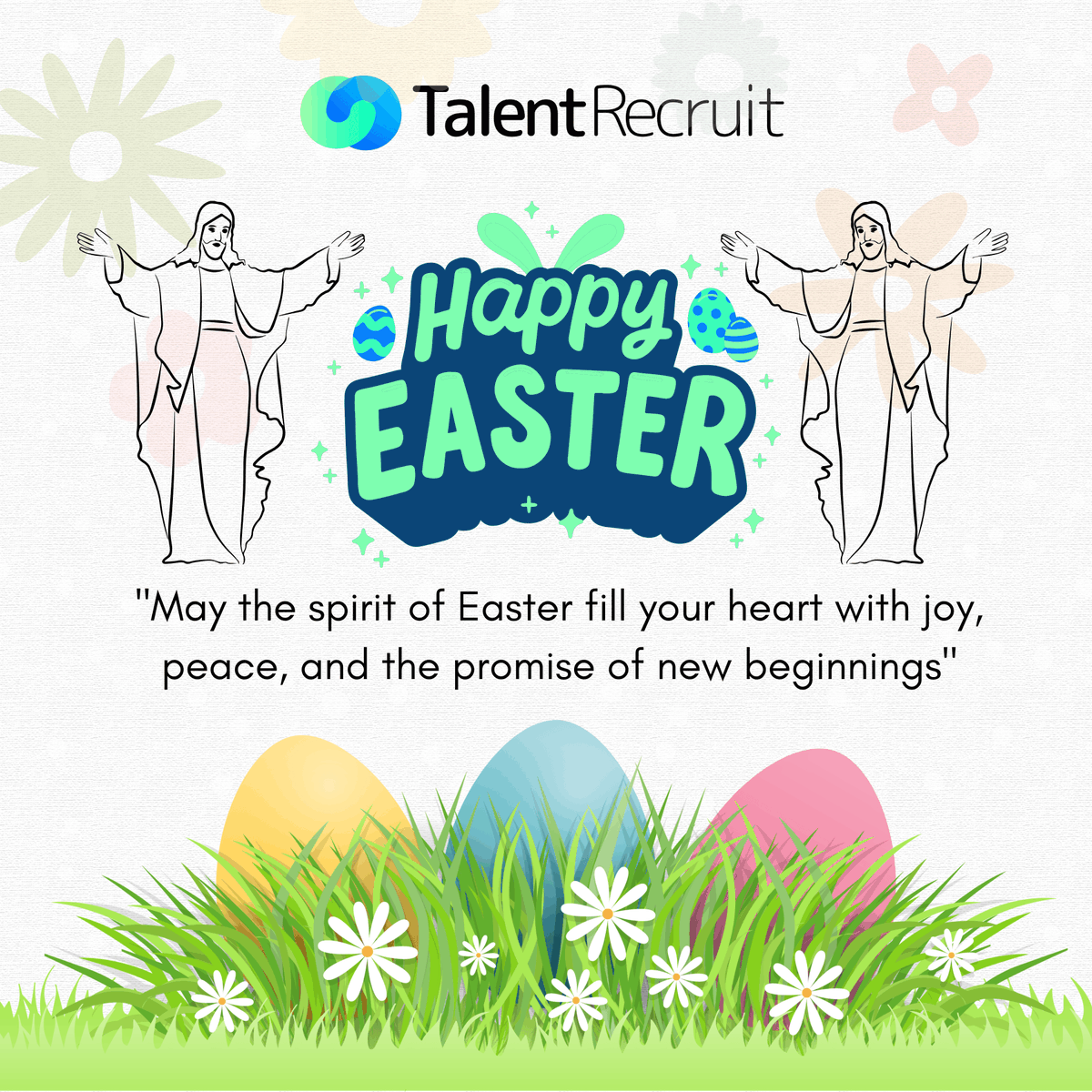 Happy Easter!

We thank our clients and partners for trusting us. We appreciate your support as we continue to offer new hiring solutions that help you locate exceptional people and expand your business
#easterday #applicanttrackingsystem #saas #hiringtech  #talentrecruit