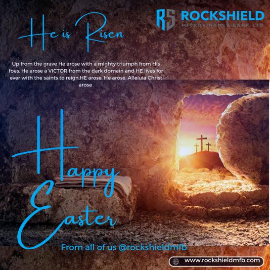 rockshieldmfb's tweet photo. Happy Easter. Fill your heart with goodness and joy and let the love of Christ flow from you to others. From all of us @rockshieldmfb           https://t.co/I6ctFzQAxk.                Call/WhatsApp 09134182367                    #rockshieldmfb #easter #microfinance https://t.co/FUOXv9DFTt