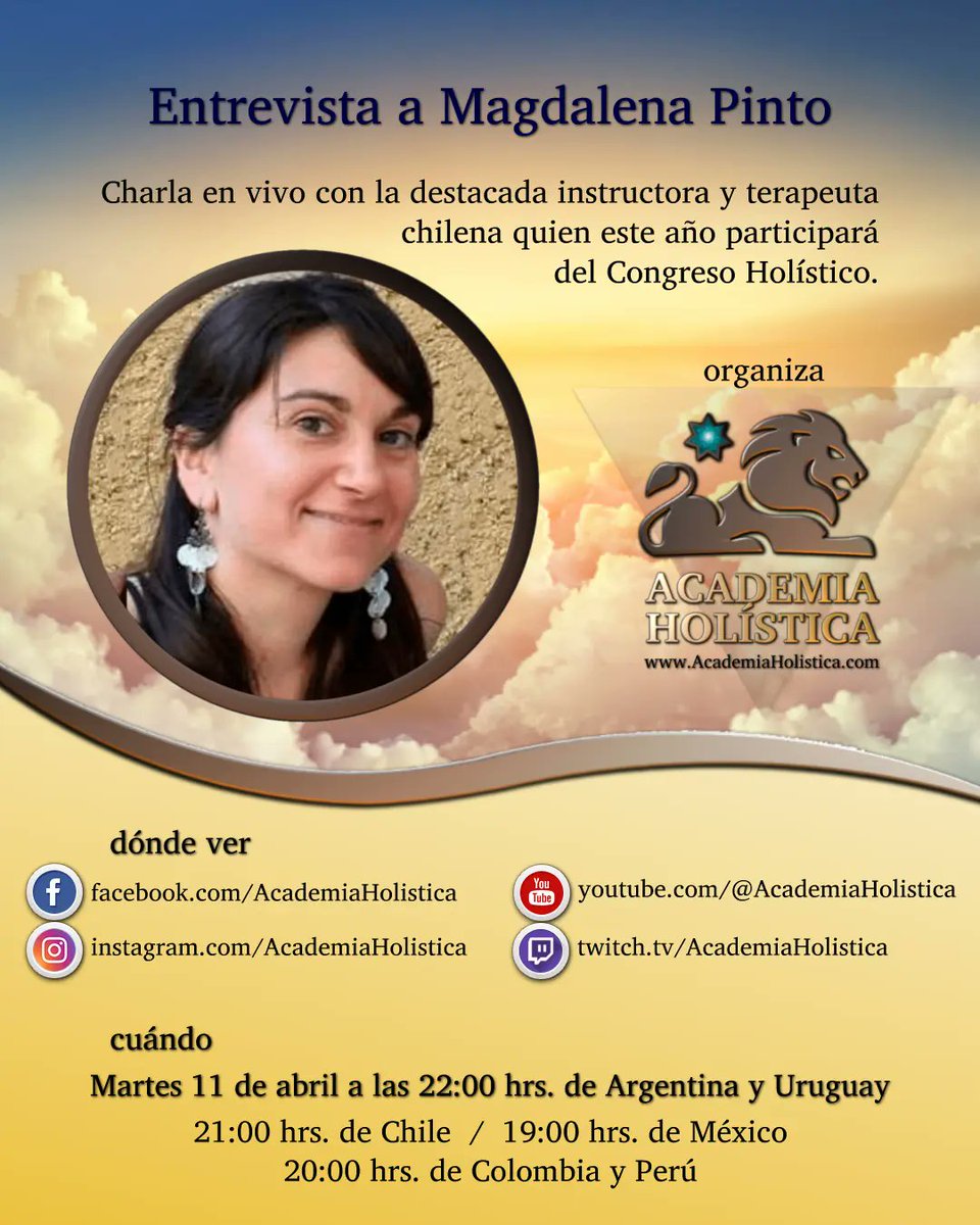 redHolistica's tweet photo. Dónde ver
https://t.co/y5KOZivz2f
https://t.co/bz51wxjXUy
https://t.co/C3Wu4cQrWU
https://t.co/PDWxeATHx4
Conduce @mauricioonetto 
#AcademiaHolistica #CongresoHolistico #espiritualidad #crecimientopersonal #terapiasalternativas #crecimientopersonal #MauricioOnetto #MagdalenaPinto https://t.co/BBMQsKNSdp
