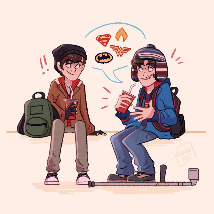 al menos es él único que soporta sus pláticas de superhéroes .