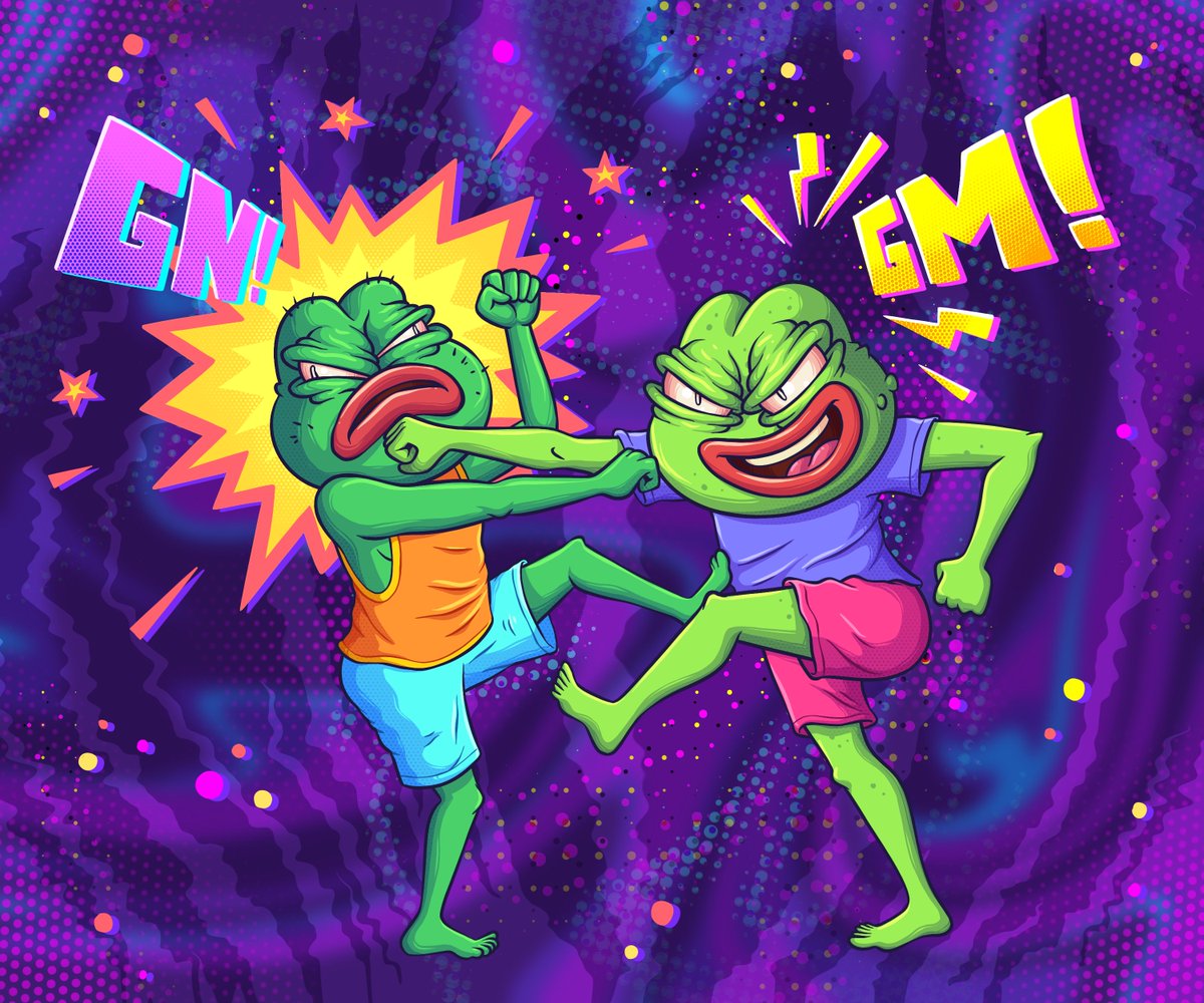 Check out this NFT by <a href="/tarmatarm2/">tarmatarm</a> on <a href="/foundation/">Foundation 🌐</a>! 🌐

"Time Zone Battle"
Two frogs from different time zones are arguing about whether it is morning or evening.

👉foundation.app/@TARMATARM/ppf…

#pepe #pepethefrog #FrogFam #Foundationapp #FoundationNFT #fanart