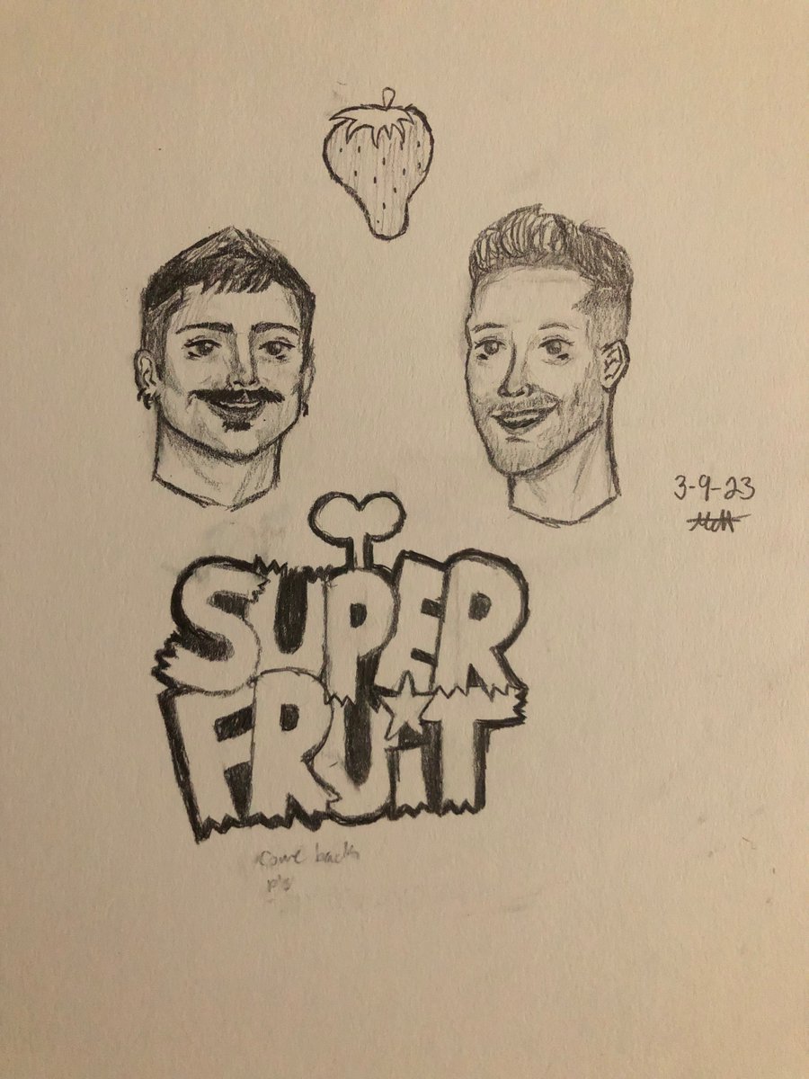 PImeanit's tweet image. Guess what I just drew 😁🍓
@SUP3RFRUIT 

(Its 1 am rn 😭)