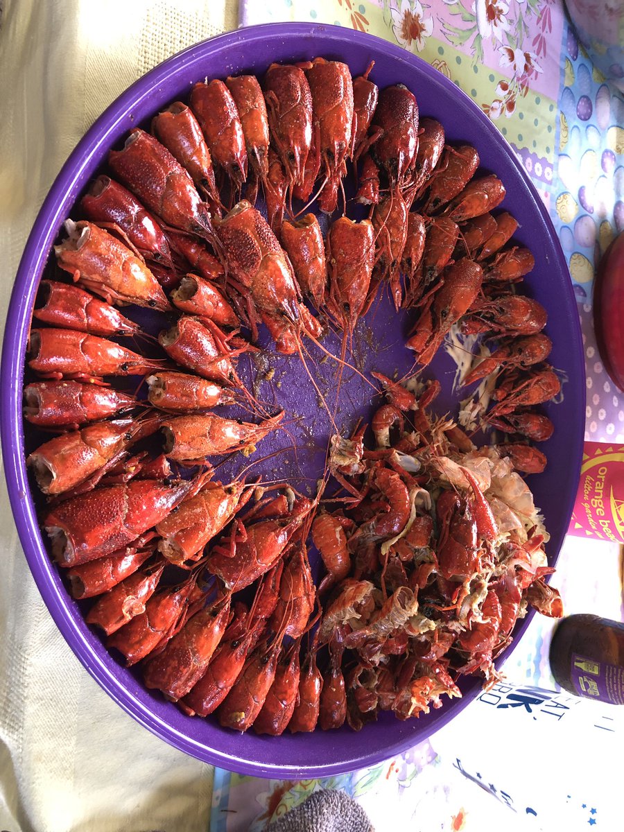 There was some crawfish today….  #crawfishboil #happyeaster