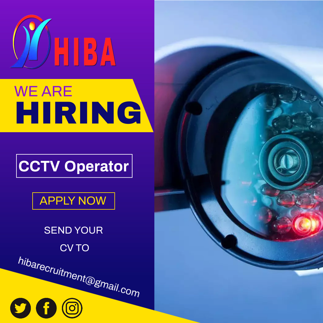 Hibainternation's tweet photo. CCTV Operator job 
#Job https://t.co/LL5fl0dZ6d