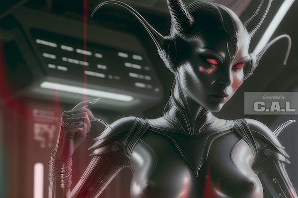 Artificial_Cal's tweet photo. Old #scifi stuff. The one is female Ultron.
 #SciFiAIArt #scifiart #AIart #AIgeneratedArt #AIgenerated #StableDiffusion #AUTOMATIC1111 https://t.co/qPuS1UtcSh