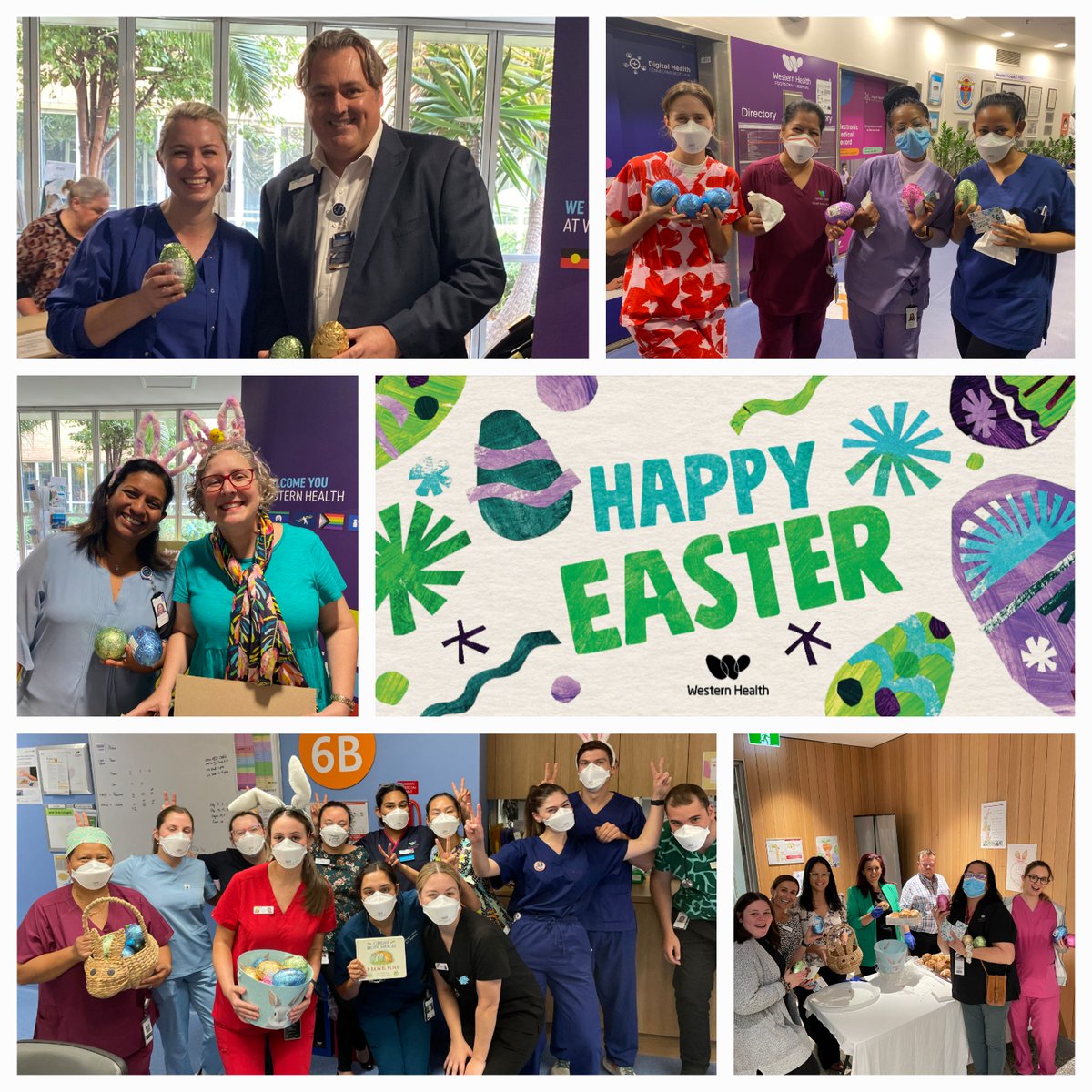 Happy Easter 🐰

All of us here at Western Health wish you a safe, fun and happy long weekend ❤️