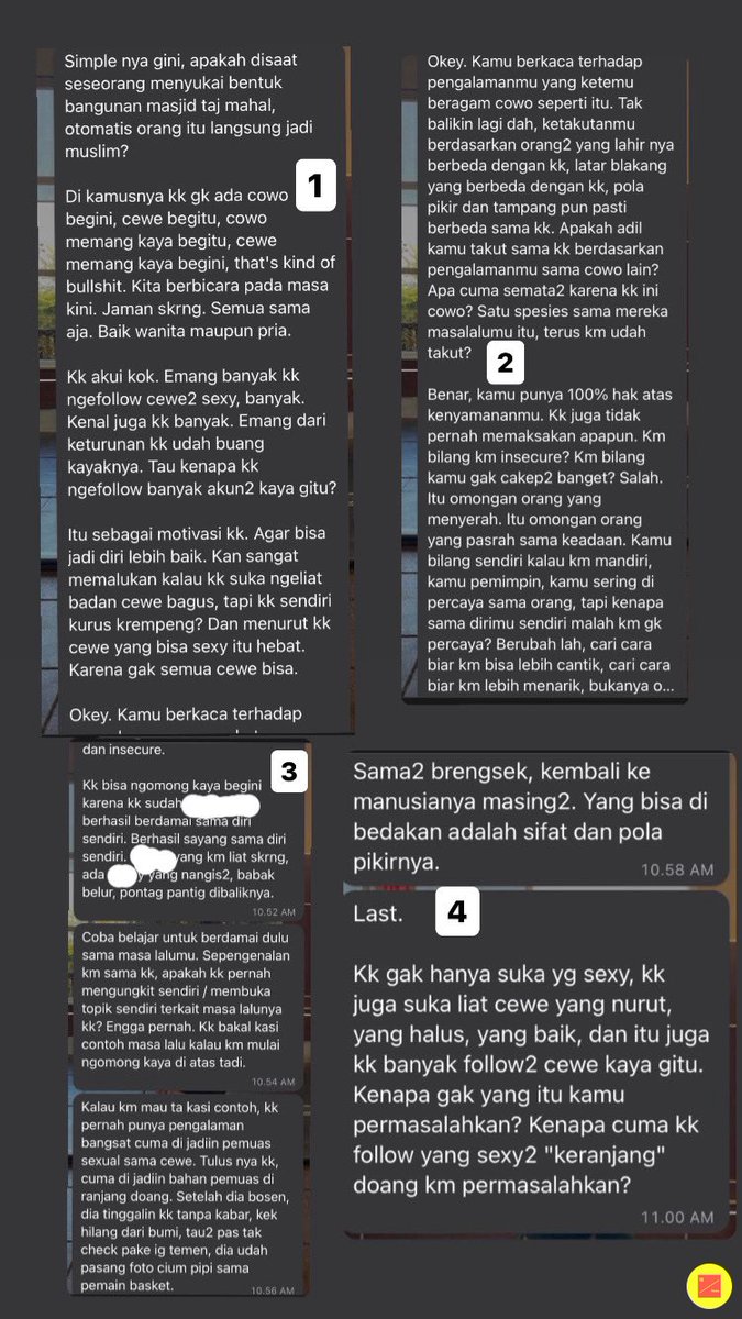 18fesss's tweet photo. ini casenya dia suka banget follow cewe2 sexy, kalo selebgram dan artis aku ga gitu masalah ya, cuma kadang yang difollow itu temenku dan ga difollback karena temenku gakenal dia, aku ga marah2 sih cuma aku mengutarakan kalo aku malah jadi insecure dan kepikiran karena  (cont..) https://t.co/snKwCWyMMU