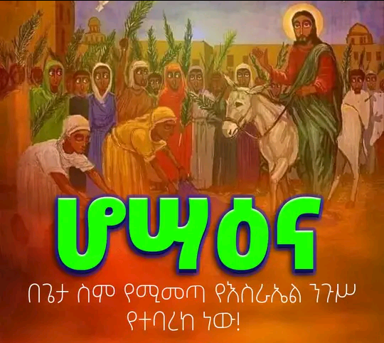 “ኦ እግዚኦ አድኅንሶ፤ ኦ እግዚኦ ሠርሕሶ፤ ብሩክ ዘይመጽእ በስመ እግዚአብሔር፤ አቤቱ እባክህ አሁን አድን፤ አቤቱ እባክህ አሁን አቅና፤ በእግዚአብሔር ስም የሚመጣ ቡሩከ ነው” እያለም ዘምሯል፤ (መዝ.፩፻፲፯፥፳፭-፳፮)፡፡